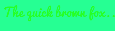 Image with Font Color 26FF26 and Background Color 26FF93